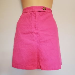 Anthropologie Vanessa Virginia hot pink magenta mini skirt ladies sz 8